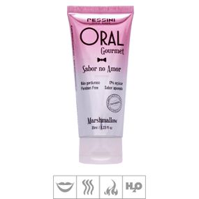 Gel Comestível Oral Gourmet Hot 45g (ST494) - Marshmallow - Sex Shop Atacado Star: Produtos Eróticos e lingerie