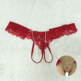 *Calcinha Strass Love (TO027) - Vermelho - Sex Shop Atacado Star: Produtos Eróticos e lingerie