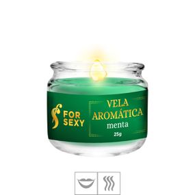 Vela Aromática Beijável For sexy 25g (ST849) - Menta - Sex Shop Atacado Star: Produtos Eróticos e lingerie