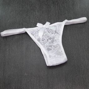 *Calcinha Pom Pom (MCA0407) - Branco - Linda Sex Produtos Eróticos BH, Lingerie sensuais, sex shop.