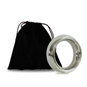 Anel Peniano em Metal Luxo M SI (1165) - Cromado - Linda Sex Produtos Eróticos BH, Lingerie sensuais, sex shop.