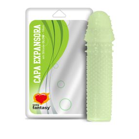*Capa Peniana Expansora Glow de 14cm Para 16cm (SF703-14874)... - Linda Sex Produtos Eróticos BH, Lingerie sensuais, sex shop.