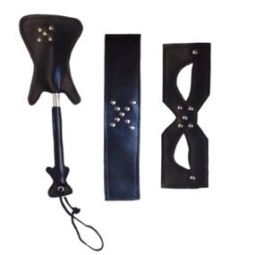Kit Sado Rock (2000) - Preto - Linda Sex Produtos Eróticos BH, Lingerie sensuais, sex shop.