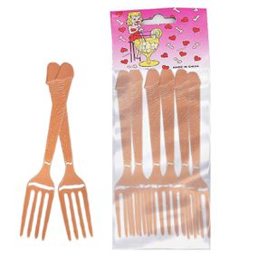 Garfos em Formato de Pênis Com 6un SI (5738-ST940) - Bege - Linda Sex Produtos Eróticos BH, Lingerie sensuais, sex shop.