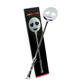 *Chibata de Aço Emoji Apaixonado SI (6335) - Cromado - Linda Sex Produtos Eróticos BH, Lingerie sensuais, sex shop.