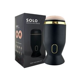 Masturbador Com Rotação Solo SI (7401) - Preto - Linda Sex Produtos Eróticos BH, Lingerie sensuais, sex shop.