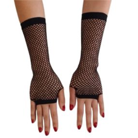 Luva Arrastão (8762) - Preta - Linda Sex Produtos Eróticos BH, Lingerie sensuais, sex shop.