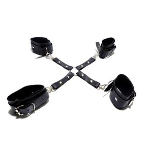 Algemas Para Mãos e Pernas Brasil Fetiche (AMP-17473) - Pret... - Linda Sex Produtos Eróticos BH, Lingerie sensuais, sex shop.