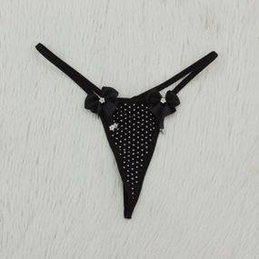 *Calcinha Pua (CF622) - Preto c/ Branco - Linda Sex Produtos Eróticos BH, Lingerie sensuais, sex shop.