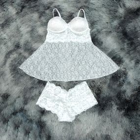 *Camisola Belíssima (DM170) - Branco - Linda Sex Produtos Eróticos BH, Lingerie sensuais, sex shop.