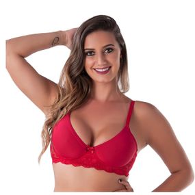 *Soutien Duanip Com Aro Sem Bojo (DU320) - Vermelho - Linda Sex Produtos Eróticos BH, Lingerie sensuais, sex shop.