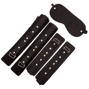 *Kit bondage Com Pelúcia Dominatrixxx (DX972-ST701) - Preto - Linda Sex Produtos Eróticos BH, Lingerie sensuais, sex shop.