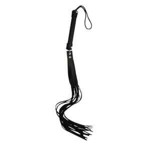 Chicote 40cm GS Acessórios (GS1020) - Preto - Linda Sex Produtos Eróticos BH, Lingerie sensuais, sex shop.