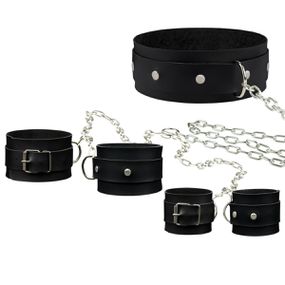 *Kit Trio Algema Coleira E Tornozeleira Com Corrente La Pimi... - Linda Sex Produtos Eróticos BH, Lingerie sensuais, sex shop.