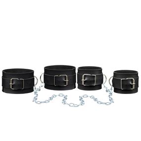 *Kit Algema E Tornozeleira Com Corrente (L187) - Preto - Linda Sex Produtos Eróticos BH, Lingerie sensuais, sex shop.