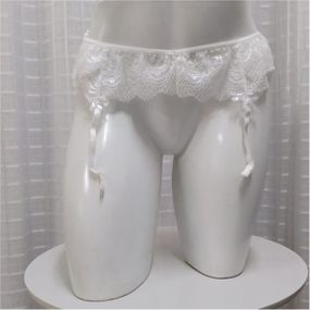 Cinta Liga Rendada (LS5120) - Branco - Linda Sex Produtos Eróticos BH, Lingerie sensuais, sex shop.
