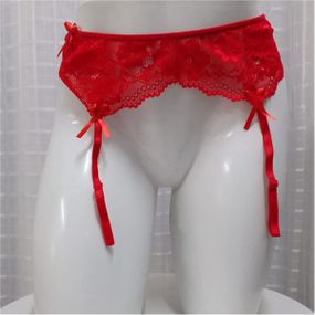 Cinta Liga Renda (NC006VMJL17) - Vermelho - Linda Sex Produtos Eróticos BH, Lingerie sensuais, sex shop.