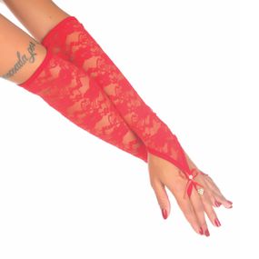 Luva Longa (PS1004) - Vermelho - Linda Sex Produtos Eróticos BH, Lingerie sensuais, sex shop.