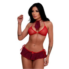 Fantasia Mini Colegial (PS3358) - Padrão - Linda Sex Produtos Eróticos BH, Lingerie sensuais, sex shop.