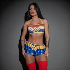 Fantasia Fetiche Mulher Maravilha (PS9400) - Padrão - Linda Sex Produtos Eróticos BH, Lingerie sensuais, sex shop.