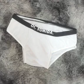 *Cueca Oi Sumida (SF1306-ST628) - Branco C/ Preto - Linda Sex Produtos Eróticos BH, Lingerie sensuais, sex shop.