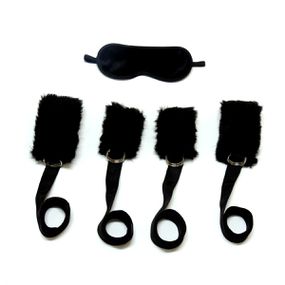 *Kit Bondage 4 Amarras Sexy Fantasy (SF908-SF909) - Preto - Linda Sex Produtos Eróticos BH, Lingerie sensuais, sex shop.