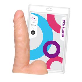 Prótese 16x14cm Com Escroto (SS028) - Bege - Linda Sex Produtos Eróticos BH, Lingerie sensuais, sex shop.