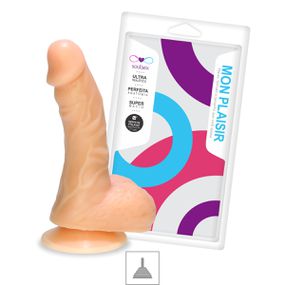 Prótese 11x11cm Com Ventosa e Escroto (SSV025) - Bege - Linda Sex Produtos Eróticos BH, Lingerie sensuais, sex shop.
