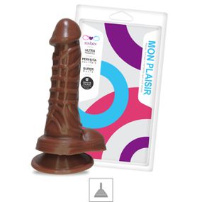Prótese 12x12cm Com Ventosa e Escroto (SSV029) - Marrom - Linda Sex Produtos Eróticos BH, Lingerie sensuais, sex shop.