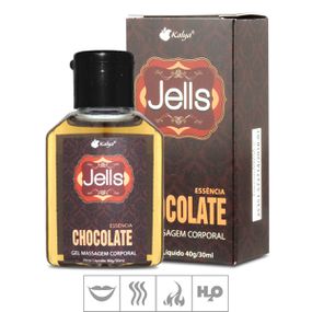 *Gel Comestível Jells Hot 30ml (ST106) - Chocolate - Linda Sex Produtos Eróticos BH, Lingerie sensuais, sex shop.