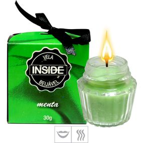 *Vela Beijável Inside 30g (ST147) - Menta - Linda Sex Produtos Eróticos BH, Lingerie sensuais, sex shop.
