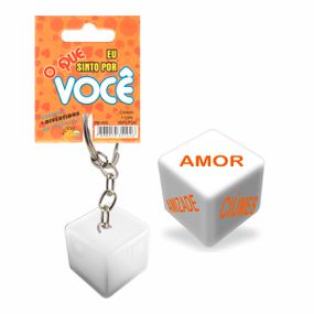 Dado Chaveiro (DC-ST265) - O Que Sinto Por Você - Linda Sex Produtos Eróticos BH, Lingerie sensuais, sex shop.