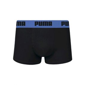 *Cueca Sunga Cotton Puma (ST437) - Preto c/ Azul - Linda Sex Produtos Eróticos BH, Lingerie sensuais, sex shop.