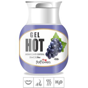 Gel Comestível Hot Flowers Hot 35ml (ST571) - Uva - Linda Sex Produtos Eróticos BH, Lingerie sensuais, sex shop.