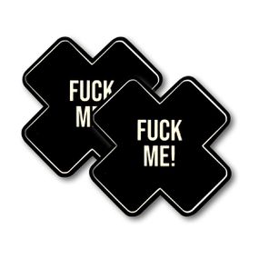 Tapa Mamilo Em X 50 Tons (TO111-ST661) - Fuck Me - Linda Sex Produtos Eróticos BH, Lingerie sensuais, sex shop.