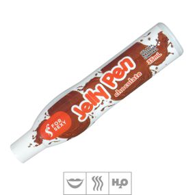 *Caneta Comestível Jelly Pen 35ml (ST743) - Chocolate - Linda Sex Produtos Eróticos BH, Lingerie sensuais, sex shop.