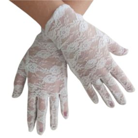 Luva em Renda Curta (17907-ST976) - Branco - Linda Sex Produtos Eróticos BH, Lingerie sensuais, sex shop.