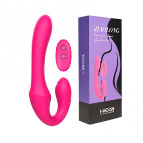Vibrador Recarregável Duplo Jiaolong VP (VB140) - Rosa - Linda Sex Produtos Eróticos BH, Lingerie sensuais, sex shop.