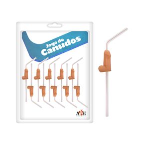Jogo de Canudo Formato De Pênis Com 10un (BR002) - Padrão - Linda Sex Produtos Eróticos BH, Lingerie sensuais, sex shop.