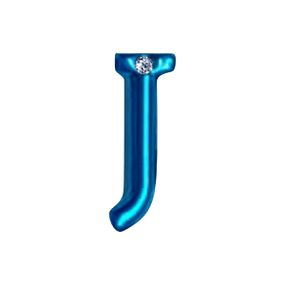 Letras Para Personalização Azul (HA180A) - J - Linda Sex Produtos Eróticos BH, Lingerie sensuais, sex shop.