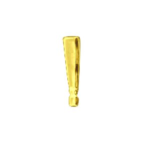 Ponto de Exclamação Para Personalização (HA180EX). - Dourado... - Linda Sex Produtos Eróticos BH, Lingerie sensuais, sex shop.