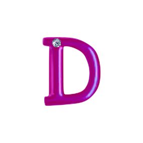 Letras Para Personalização Rosa (HA180R) - D - Linda Sex Produtos Eróticos BH, Lingerie sensuais, sex shop.