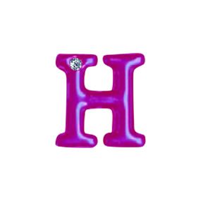 Letras Para Personalização Rosa (HA180R) - H - Linda Sex Produtos Eróticos BH, Lingerie sensuais, sex shop.