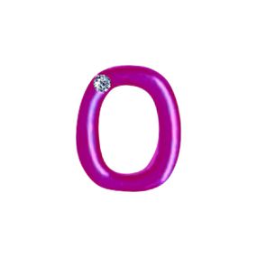 Letras Para Personalização Rosa (HA180R) - O - Linda Sex Produtos Eróticos BH, Lingerie sensuais, sex shop.