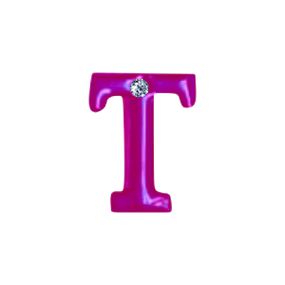 Letras Para Personalização Rosa (HA180R) - T - Linda Sex Produtos Eróticos BH, Lingerie sensuais, sex shop.