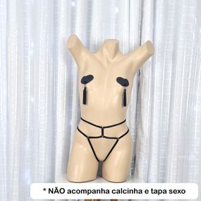Cinta Liga Aberta (LG004) - Preto - Linda Sex Produtos Eróticos BH, Lingerie sensuais, sex shop.