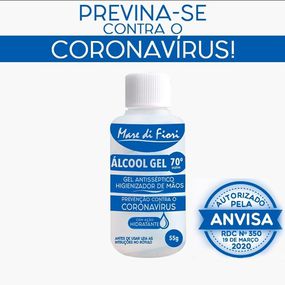 *Alcool em Gel Antisséptico 70 INPM 55g (L327) - Padrão - Linda Sex Produtos Eróticos BH, Lingerie sensuais, sex shop.