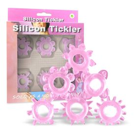 *Kit 6 Anéis Penianos Silicon Tickler Strech (TWA06-4 - ST31... - Linda Sex Produtos Eróticos BH, Lingerie sensuais, sex shop.