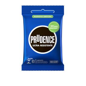 Preservativo Prudence Ultra Resistente 3un (00386) - Padrão - lojasacaso.com.br