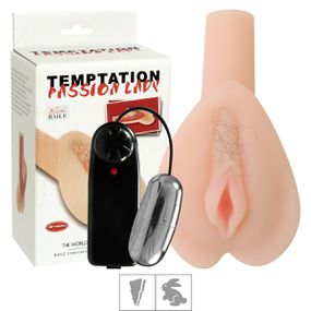 *Masturbador Vagina Com Vibro e Pelos SI (1047) - Bege - lojasacaso.com.br
